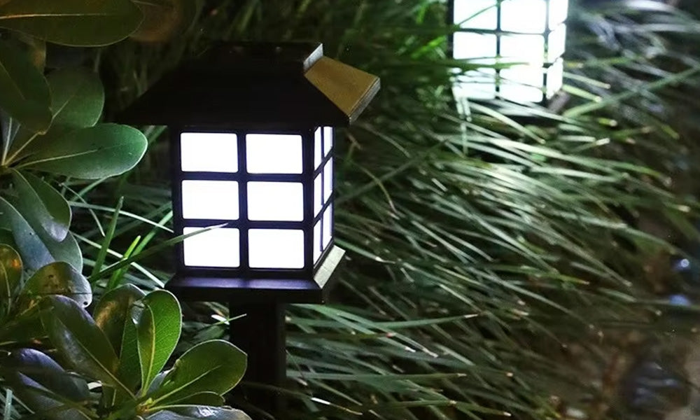 Solar Outdoor Garden Lights Sunflower and House Decorative Light