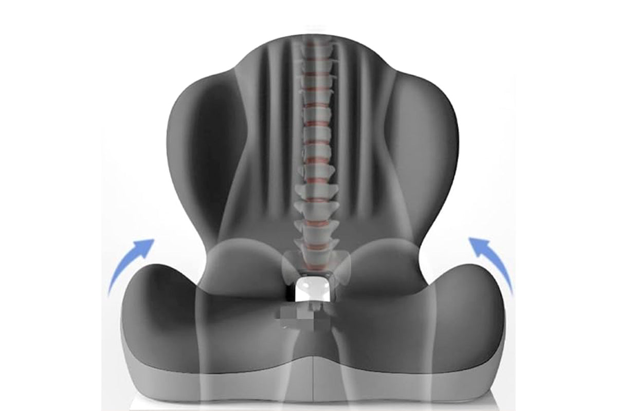 Ergonomic Back Hip Support Cushion For Office Chair And Car Seat