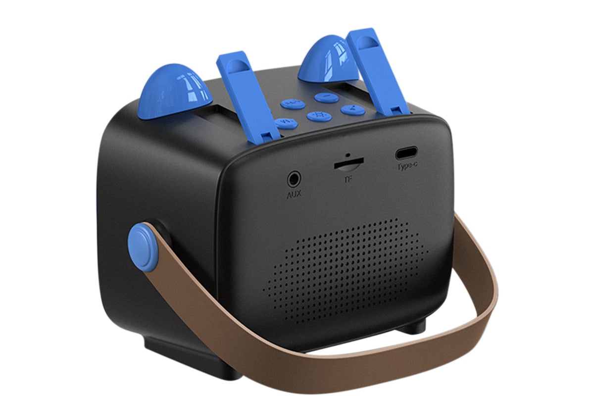 Mini Karaoke Machine with 2 Wireless Microphone Christmas Gift