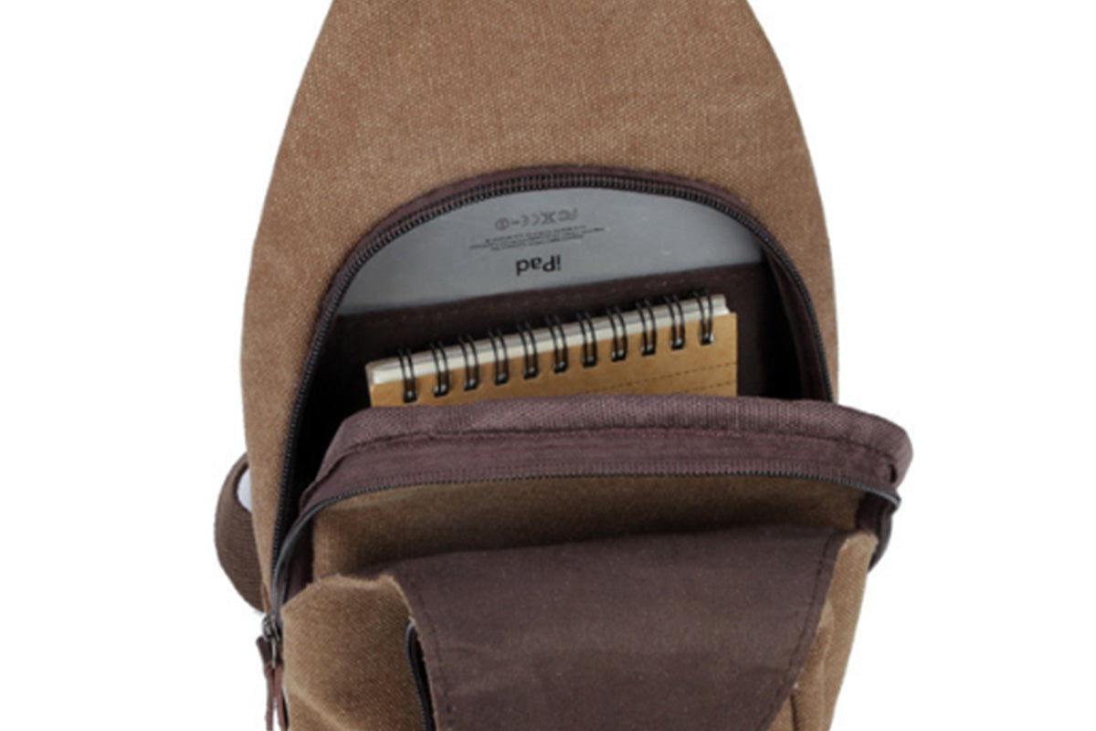 Men's Crossbody Bag Chest Sling Bag for Travel Hiking