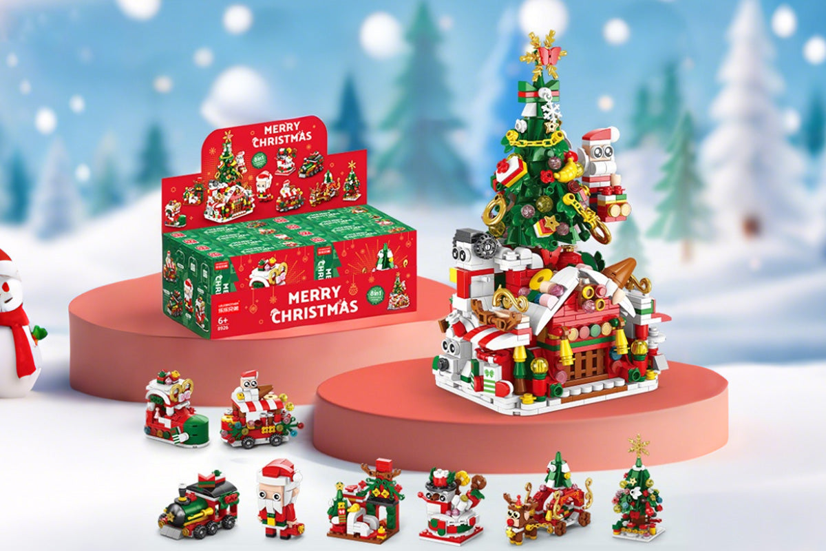 Christmas Tree Ornaments Building Blocks Christmas Santa Nutcracker Xmas Ornament