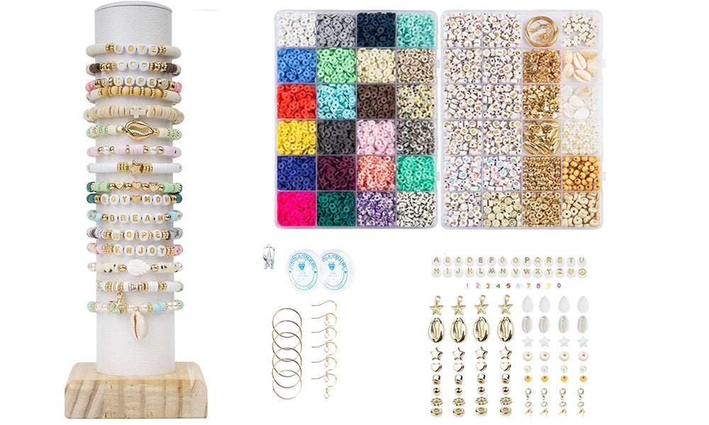 7300Pcs Bracelet Making Kit Colorful Jewellery Making Set