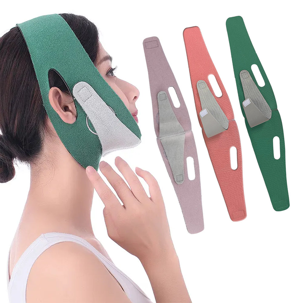 3Pcs Reusable V Line Face Lifting Straps Double Chin Slimming Reducer Belt Anti-Wrinkle