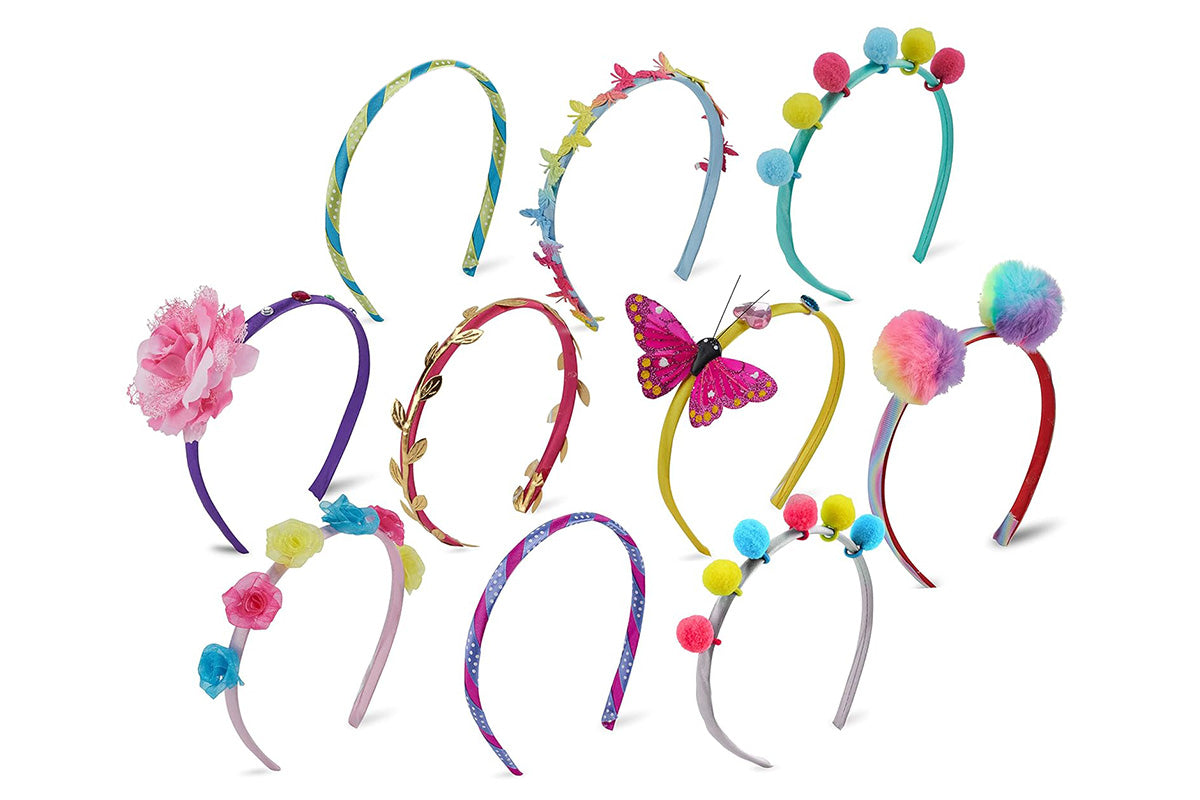 Girl DIY Headband Making Kit Hair Accessories Set Gift for 5-12 Year Old