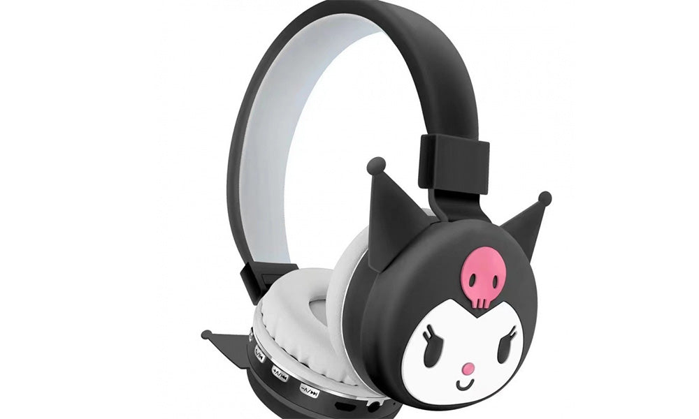 Cartoon Bluetooth Headphones with Foldable Lightweight Design for Kids