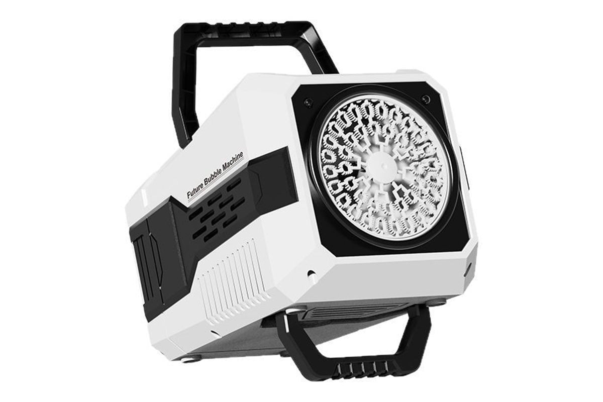 Bubble Machine Automatic Rotation and RGB Lights Bubble Maker for Parties Weddings