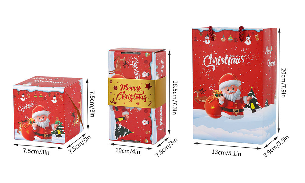 Christmas Folding Surprise Gift Box with 10 Jumping Surprise Bounce Boxes Set