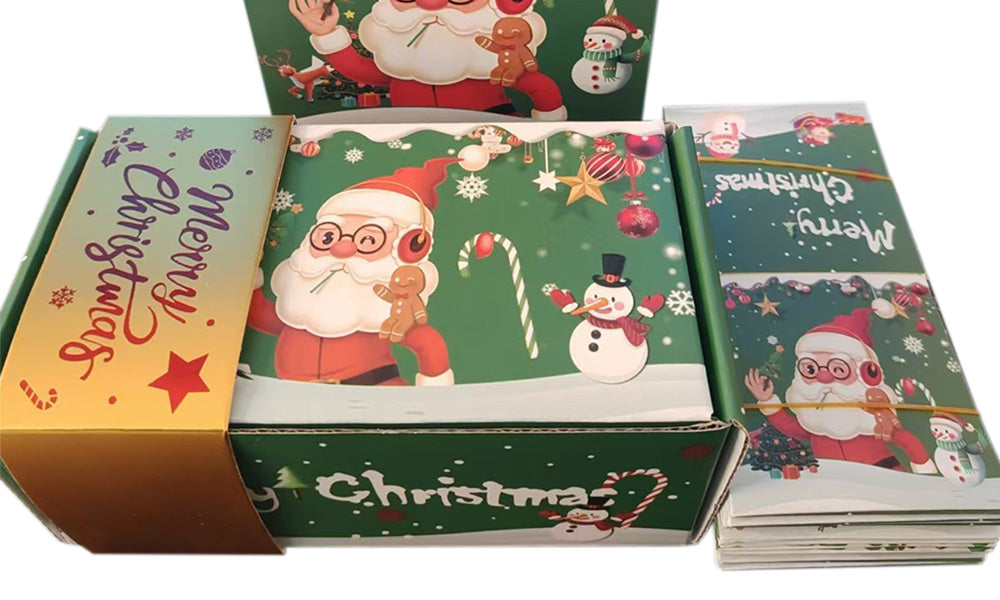 Christmas Folding Surprise Gift Box with 10 Jumping Surprise Bounce Boxes Set