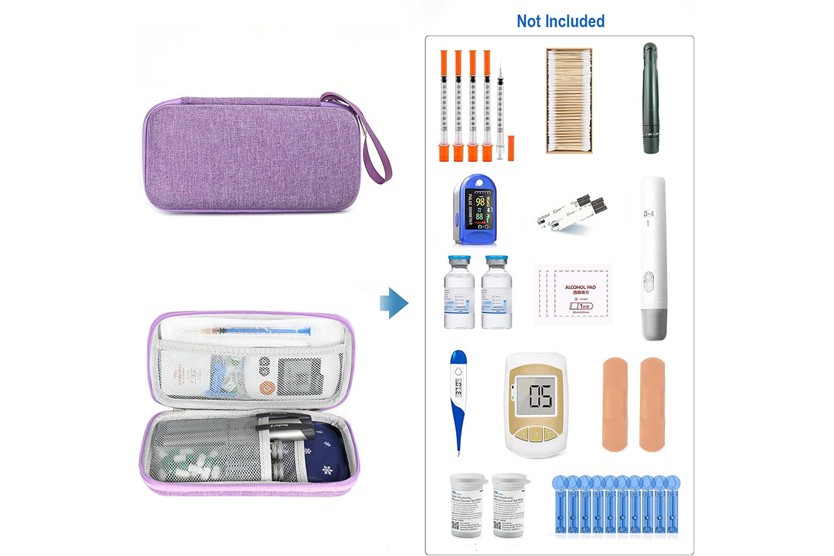 Insulin Cooler Travel Case EVA Insulation Travel Medicine Kit for Diabetes Care