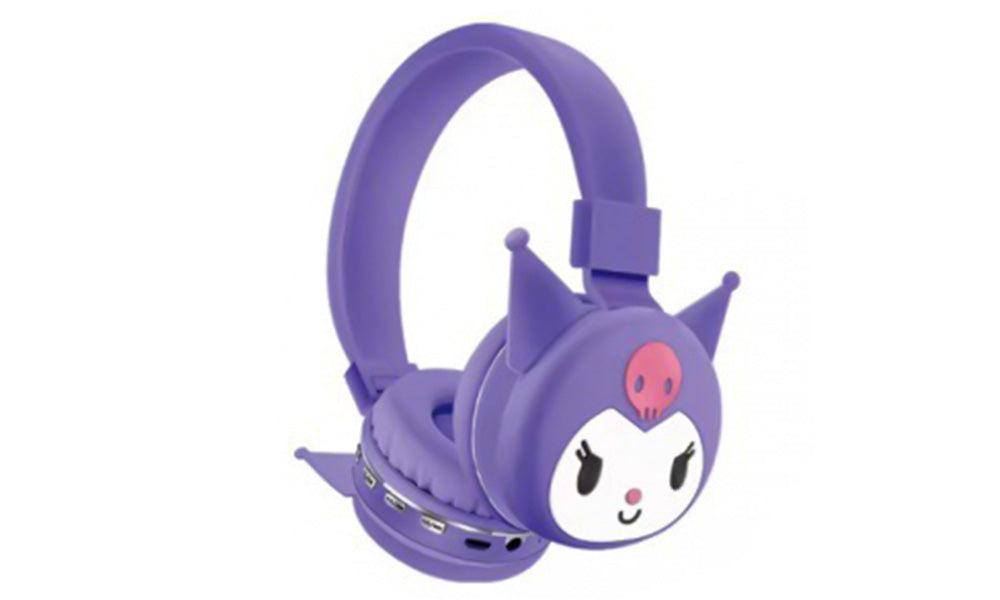 Cartoon Bluetooth Headphones with Foldable Lightweight Design for Kids