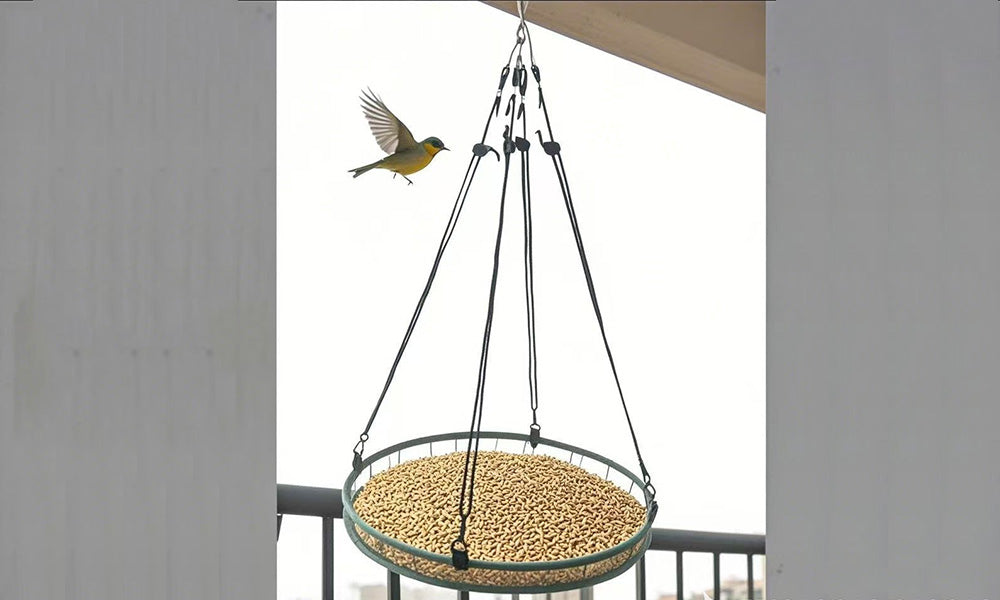 2/4PCS Hanging Bird Feeder Mesh Tray Seed Catcher 40 cm Diameter for Garden Outdoor