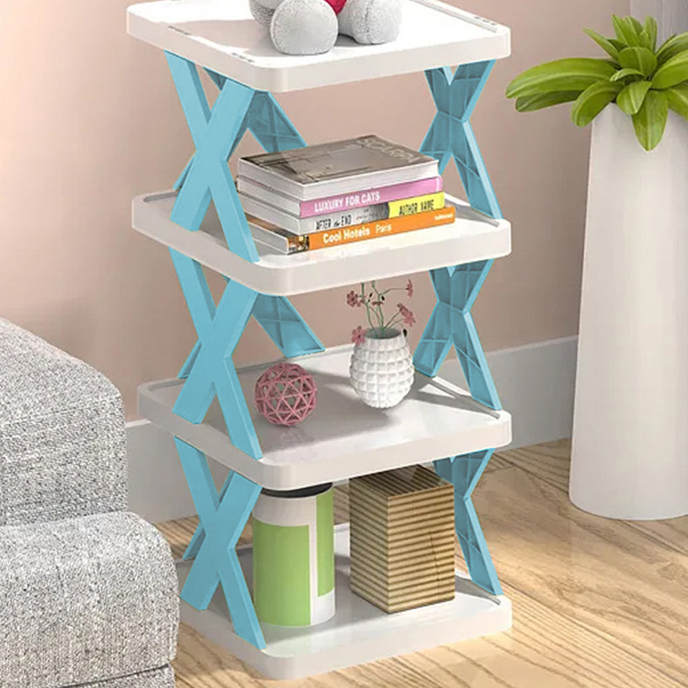 4-Tier Stackable Shoe Rack Storage Shoes Shelf Space Saving Shoe Organizer