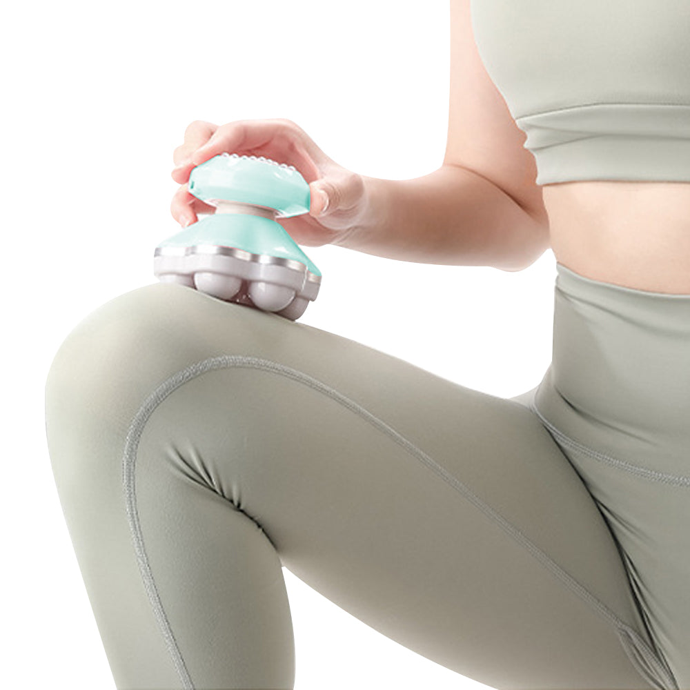 Mini Electric Handheld Massager Portable Vibration Massage - Green