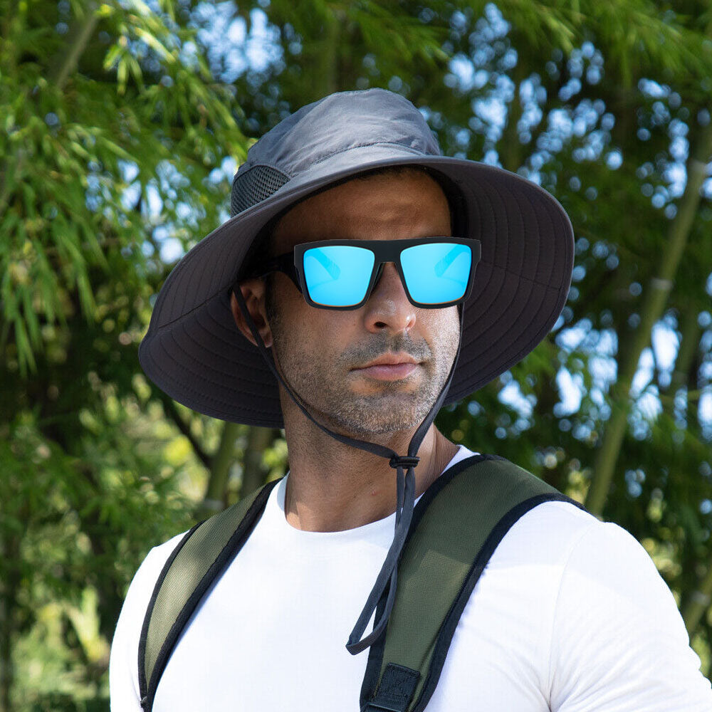 Polarized Sports Sunglasses for Men and Women Blue