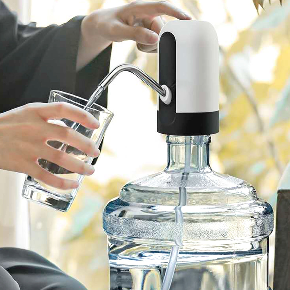 Automatic Water Bottle Pump USB Charging Portable Electric Water Dispenser White