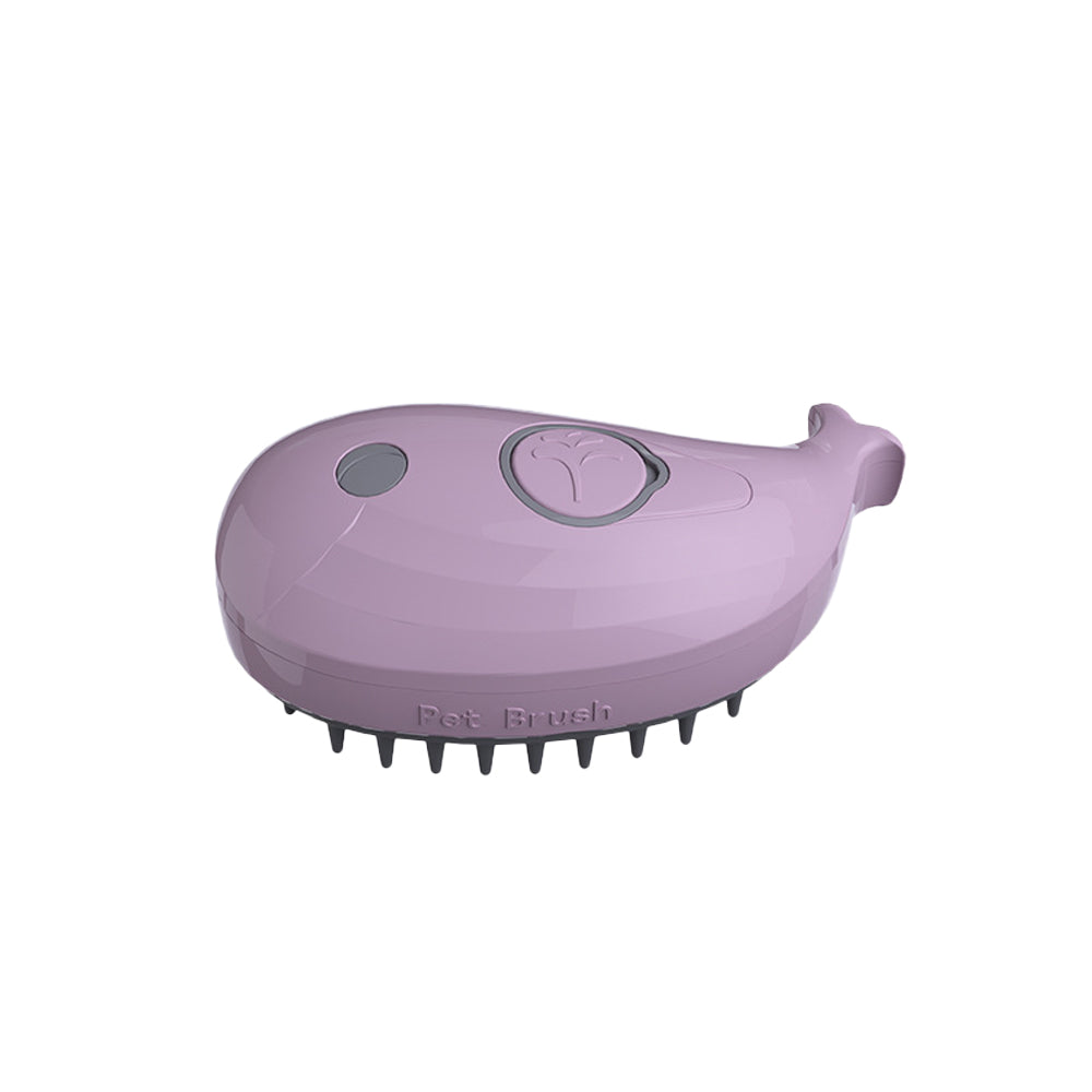 3 in 1 Spray Cat Brush Silicone Massage Grooming Brush Purple