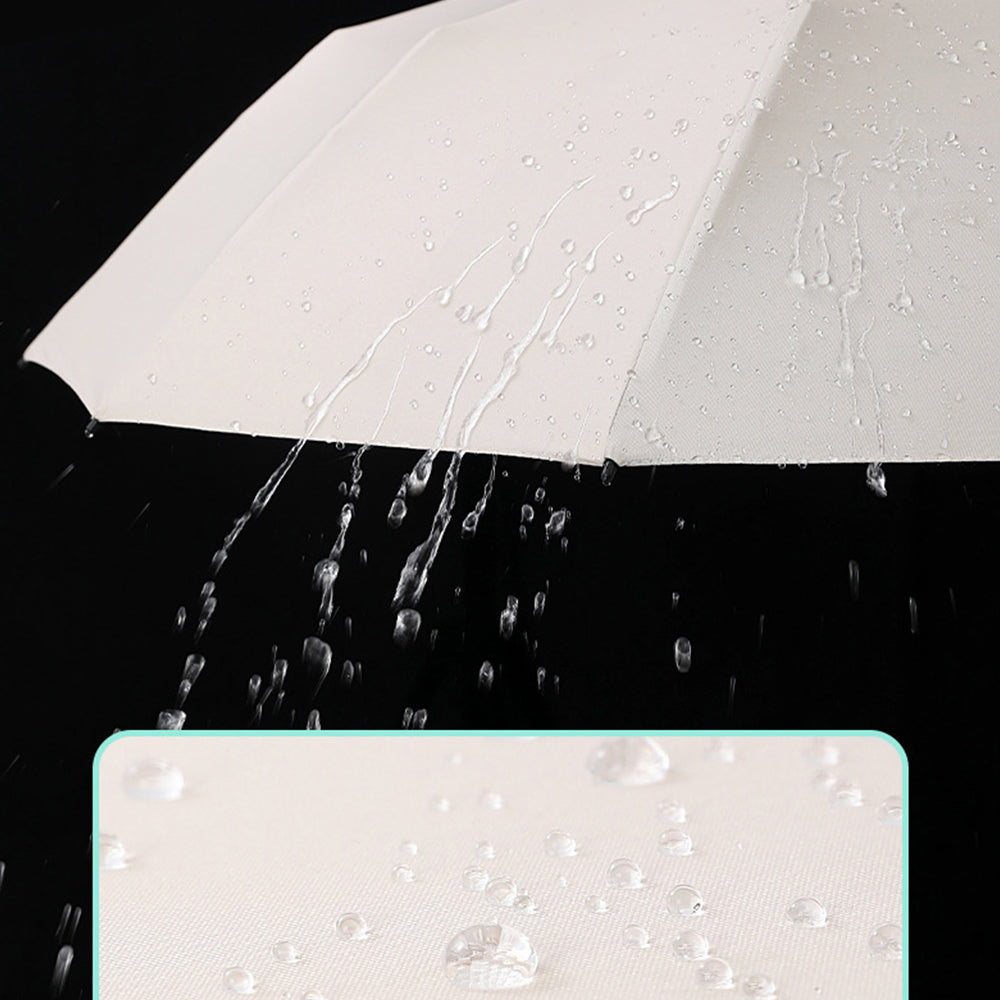 Automatic Folding Umbrella UV Protection Sun Umbrella Beige