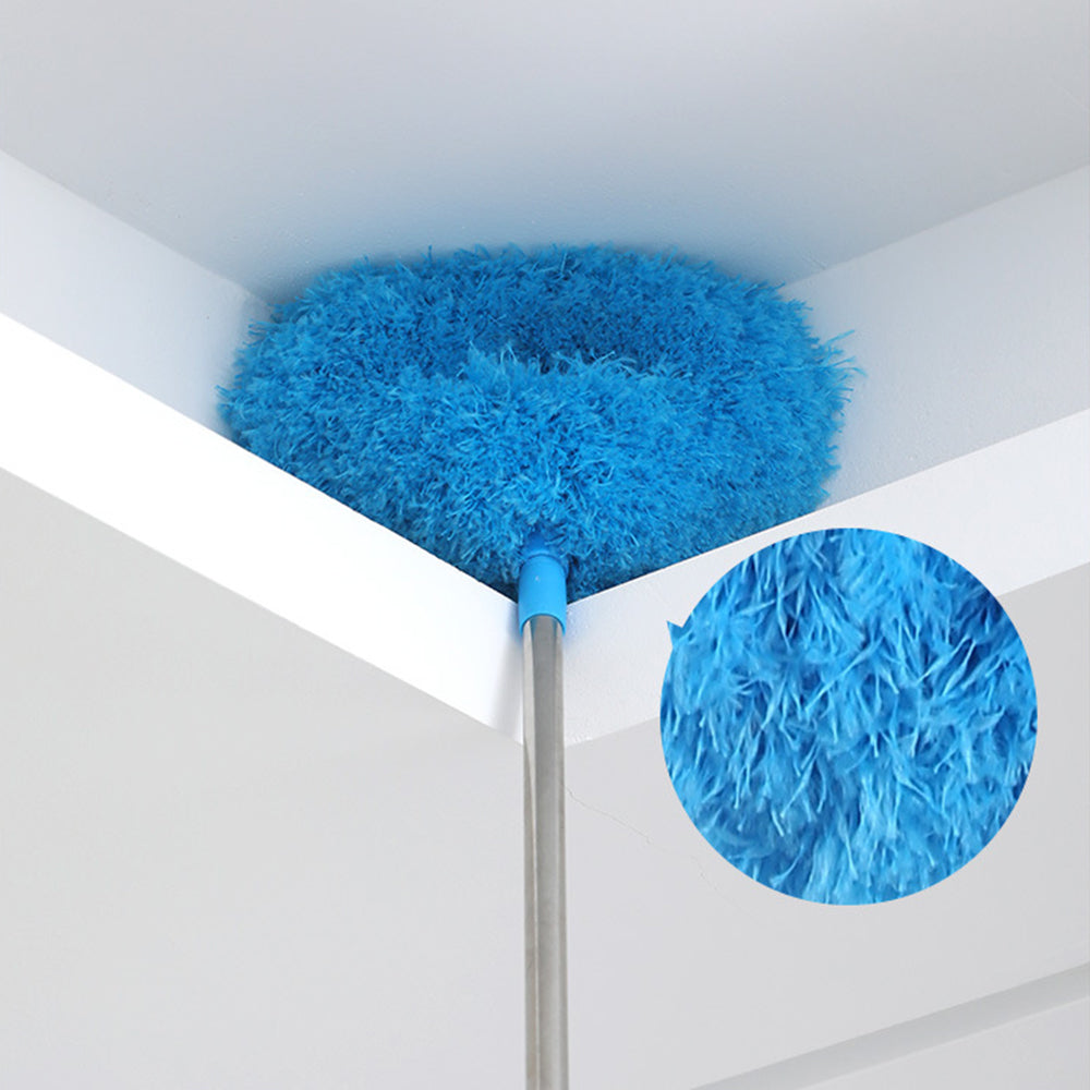 Ceiling Fan Cleaner Duster Flexible Detachable Handle Dust Cleaner Blue