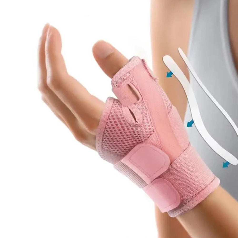 1Pcs Thumb Support Compression Band with Wrist Support Pink