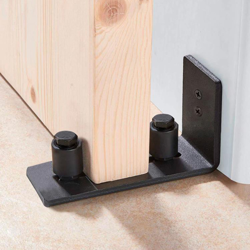 Sliding Barn Door Floor Guide Wall Mounted Hardware for Flush Bottom