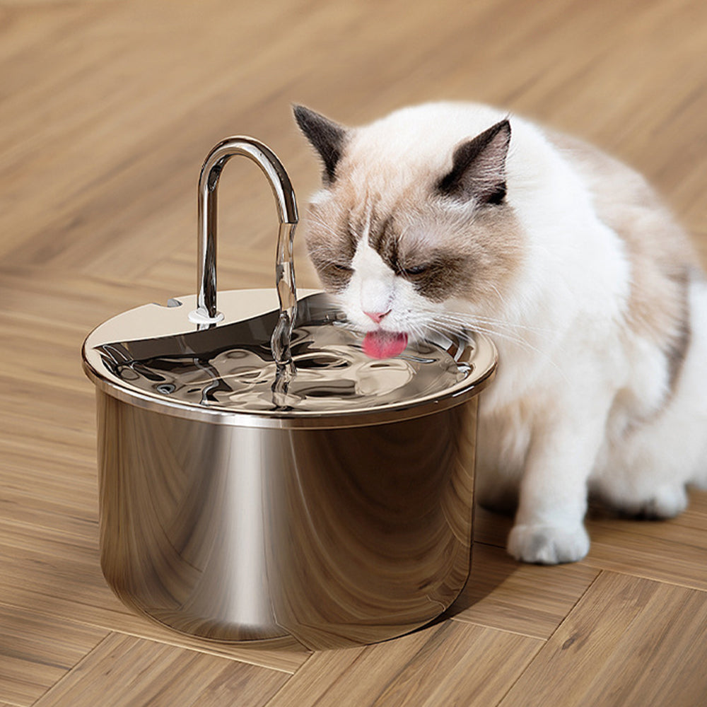 Stainless Steel Automatic Electric Pet Water Dispenser Cat Dog Water Fountain