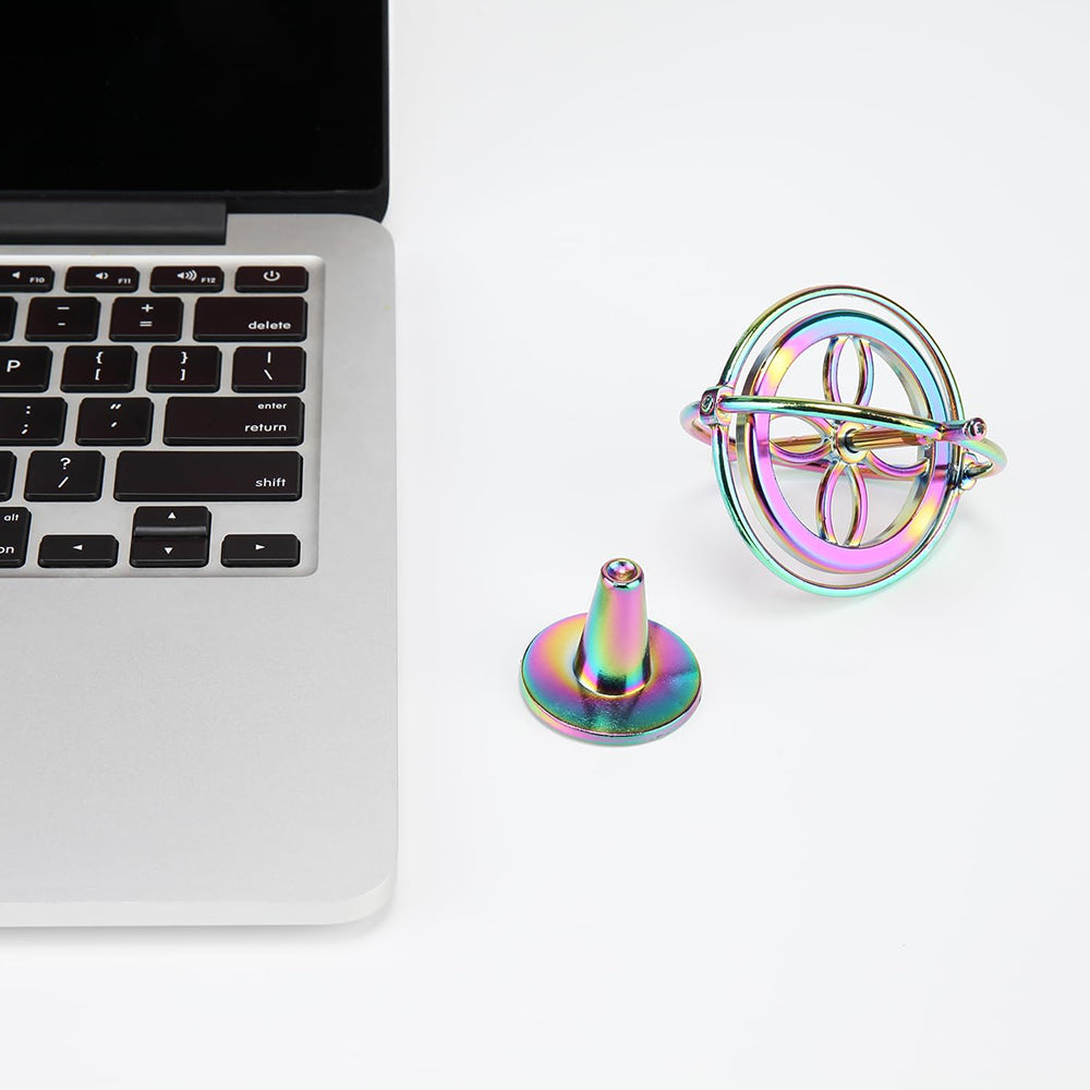 Metal Gyroscope Educational Relief Pressure Tool Traditional Stress Multicolor