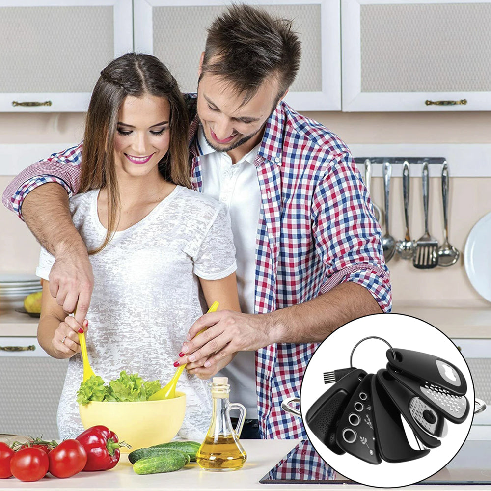 6Pcs Kitchen Gadget with Brush Space Saving Cooking Tool Set Kitchen Accessories