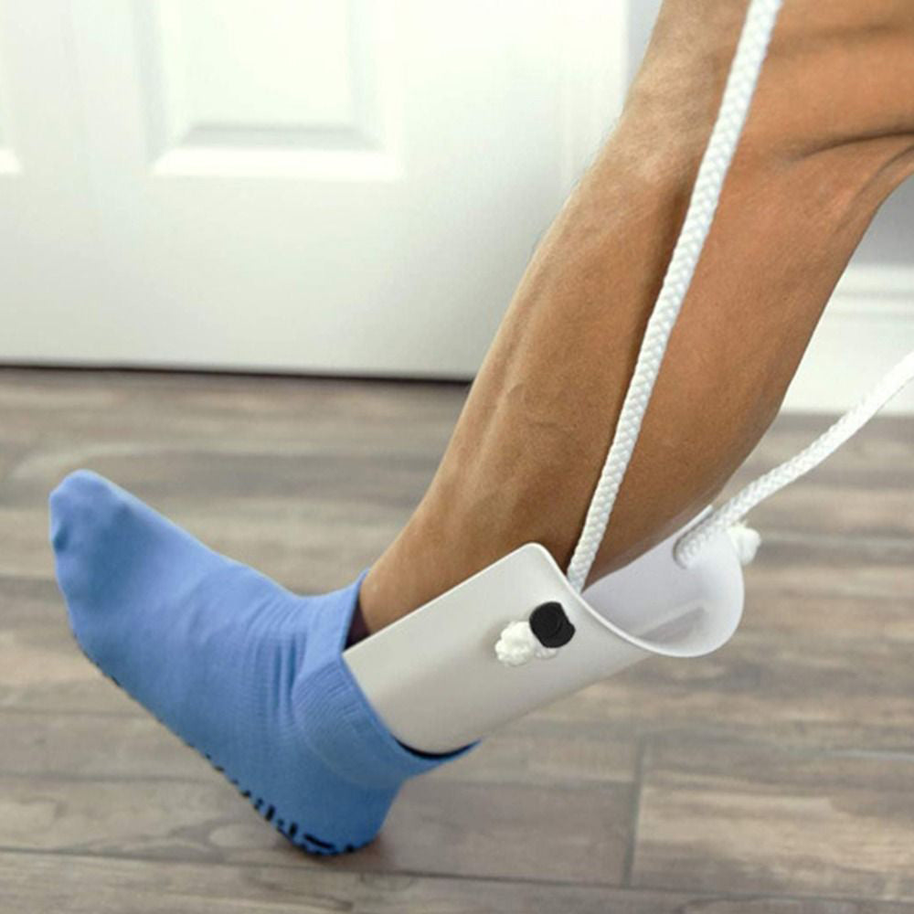 2Pcs Sock Aid Sock Helper Puller Easy On and Off Stocking Pulling Assists Device