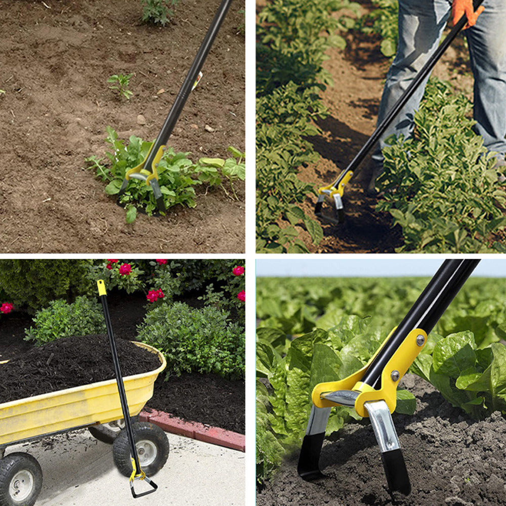 1.6m Garden Hula Hoes Stainless Steel Sharp Stirrup Ring Hoe with Triangle Head