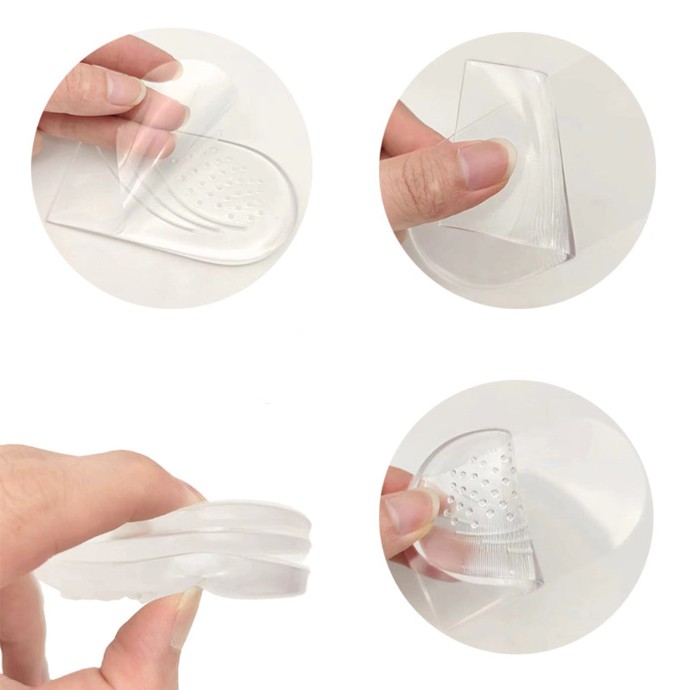 Heel Cup Cushion Insoles for Pain Relief Shoe Wedge Insert for Plantar S