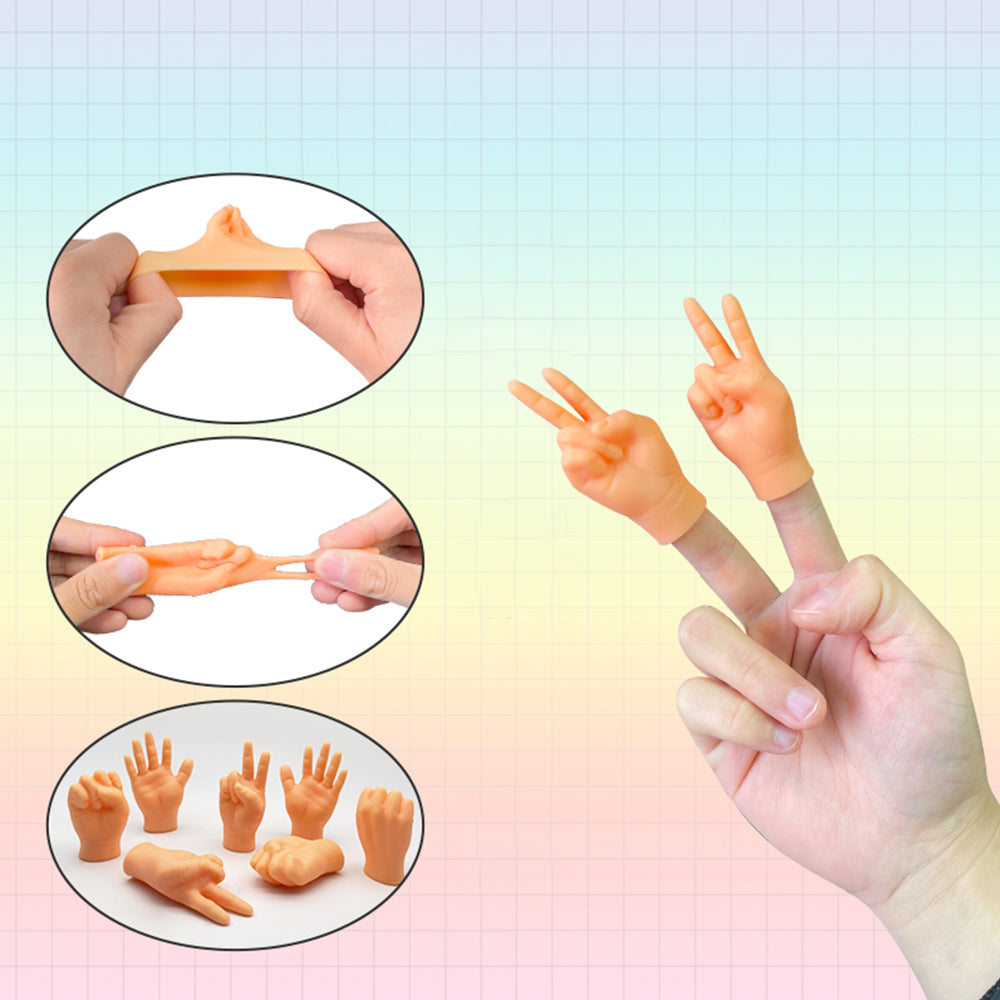 14Pcs Cat Pet Mini Hand Finger Puppet Finger Toy Tiny Finger Hand Palm Toy