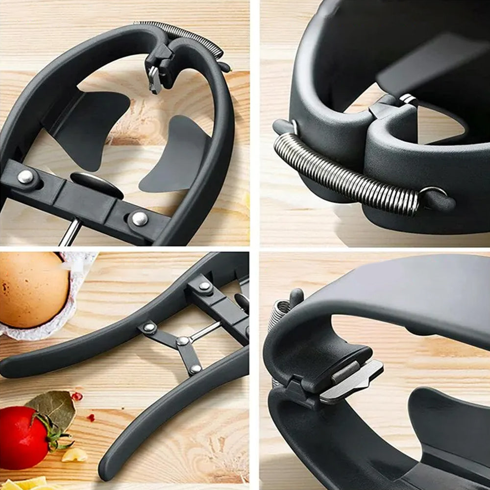 Automatic Egg Cracker Stainless Steel Egg Opener Kitchen Easy Eggshell Cutter