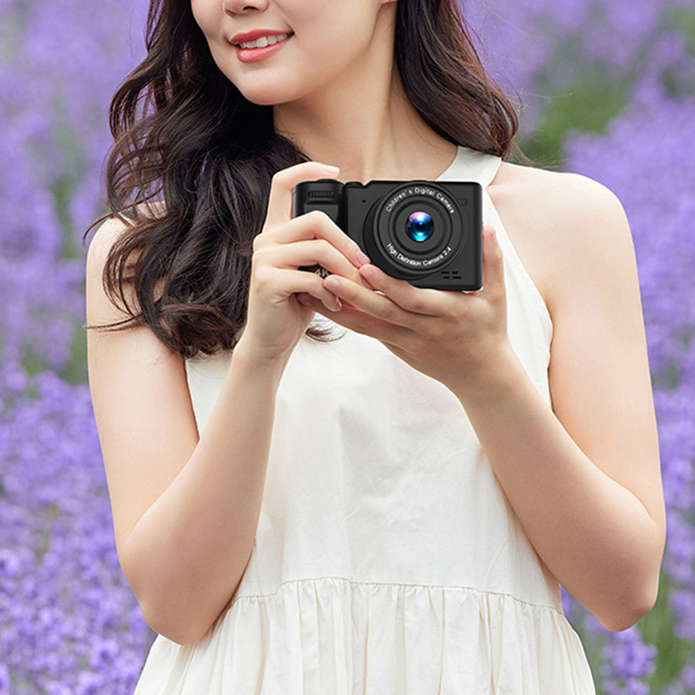 1080P HD Digital Camera Photography Autofocus with Memory Card USB Port Black