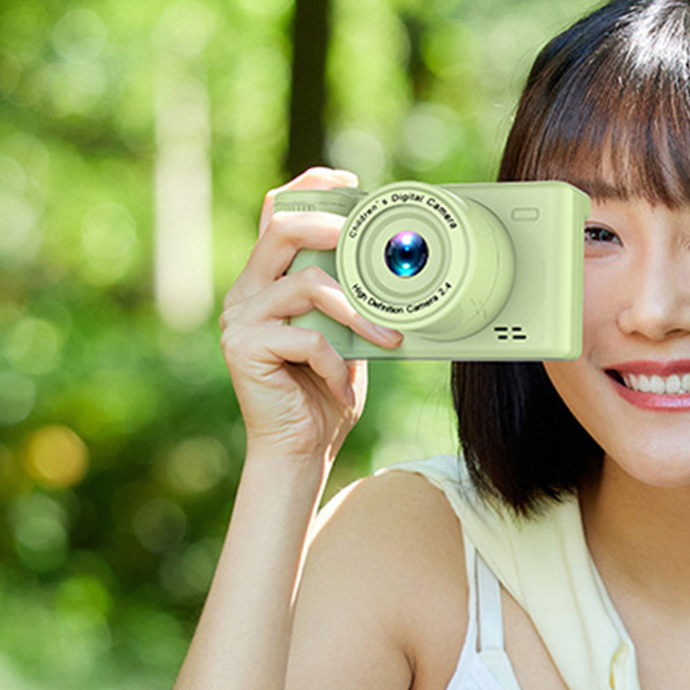 1080P HD Digital Camera Photography Autofocus with Memory Card USB Port Green