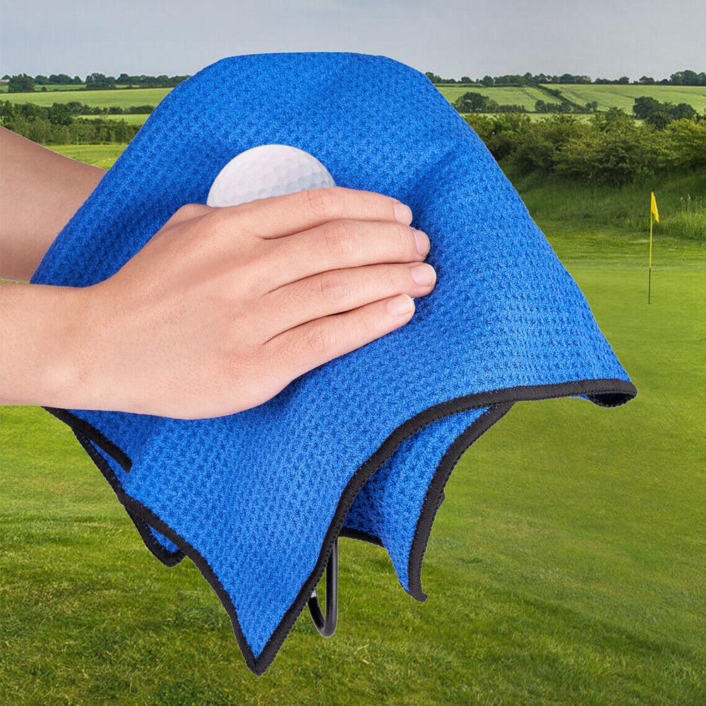 Golf Club Brush Cleaner Golf Towel Groove Cleaning Tool Golf Accessories Blue
