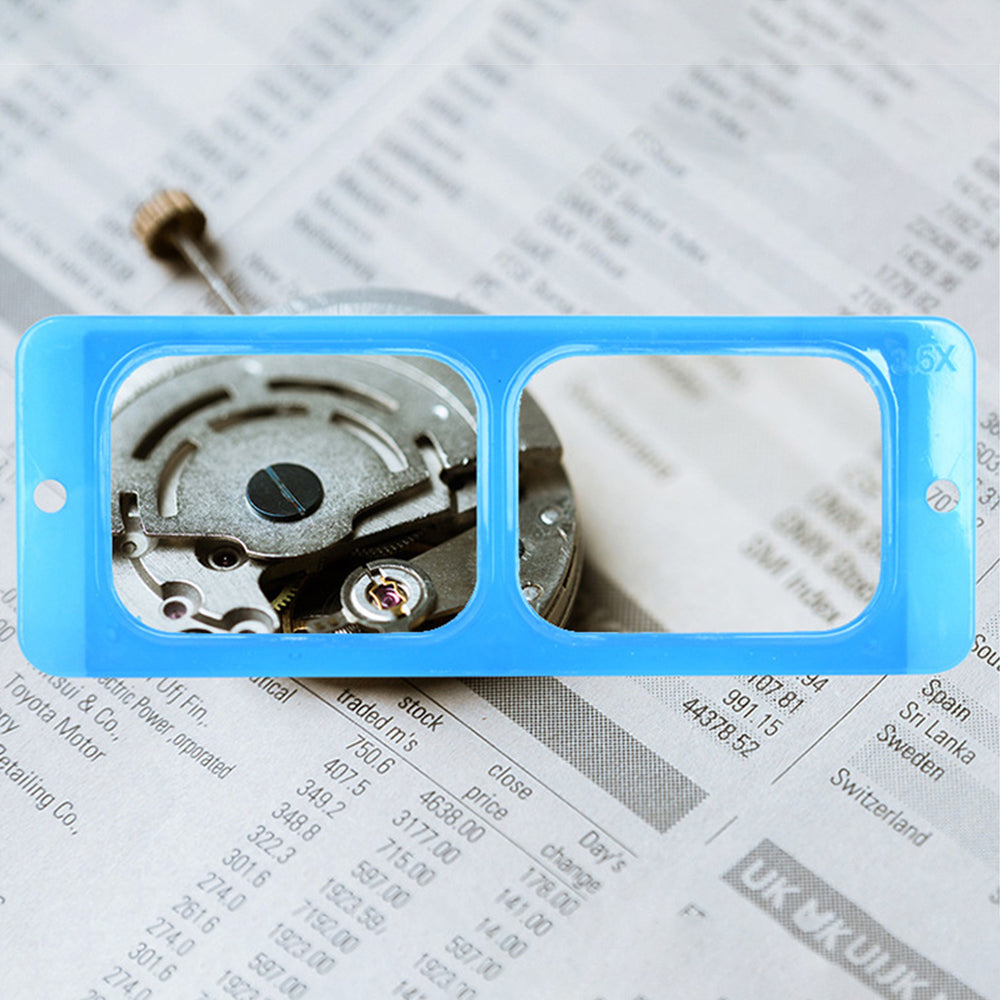 Head Wearing Magnifying Glass Double Optical Magnifier with 4 Lens Loupe