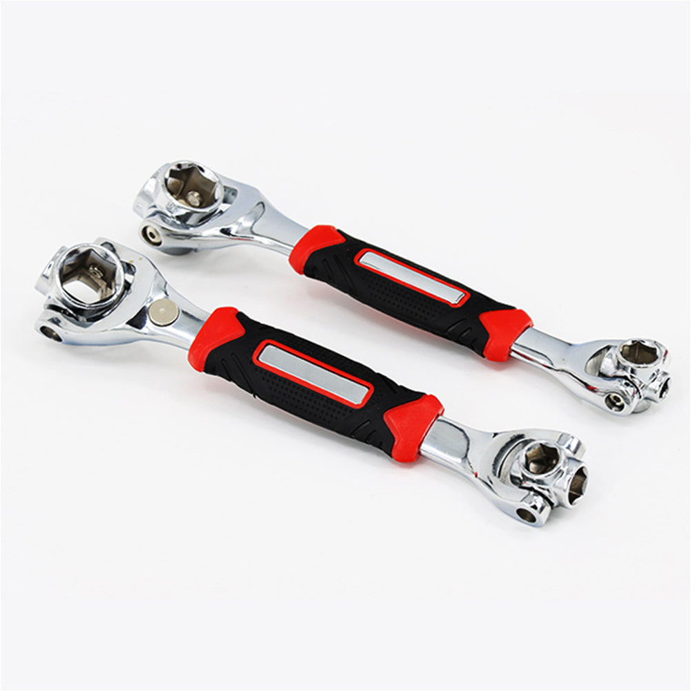 2Pcs 52 in 1 Adjustable Universal Socket Spanner Wrench 360 Degree Rotating Head