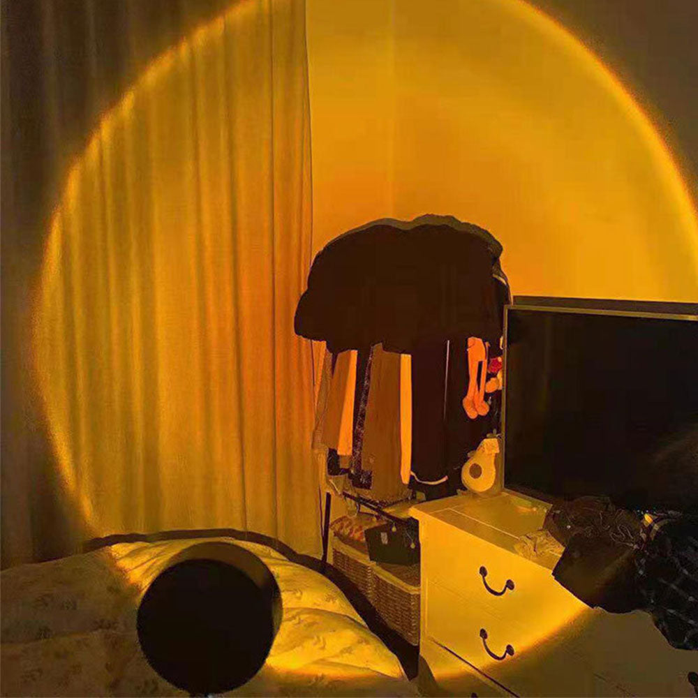 4-Color Sunset Projection Lamp for Bedroom Living Room Decor
