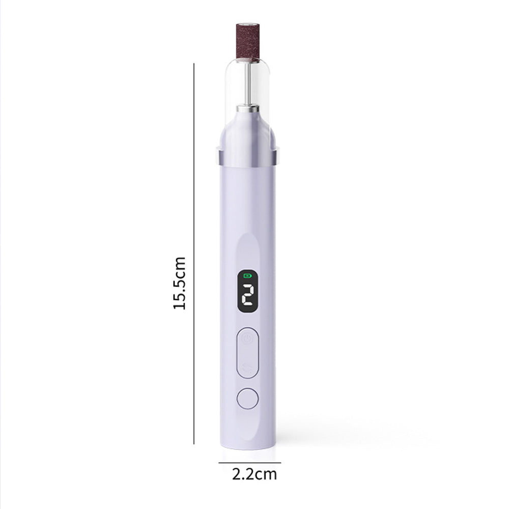 Rechargeable Electric Manicure and Pedicure Kit Cordless Nail Drill with LED Light for Natural/Acrylic Nails