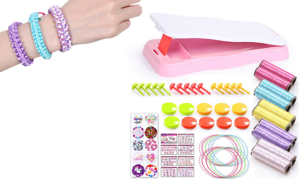 DIY Friendship Bracelet Making Kit for Kids Colorful String Bracelet Crafting Gift