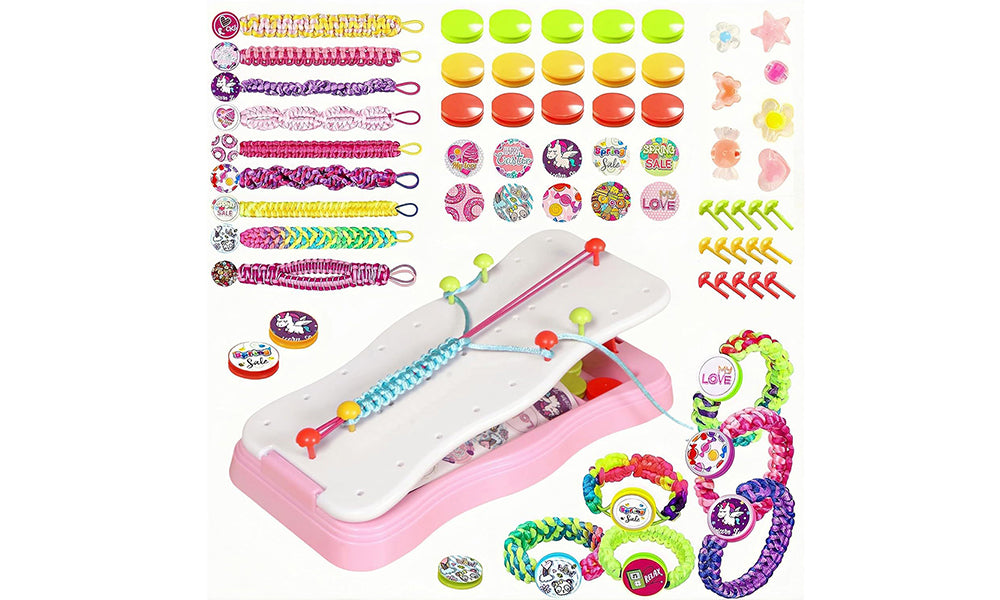 DIY Friendship Bracelet Making Kit for Kids Colorful String Bracelet Crafting Gift