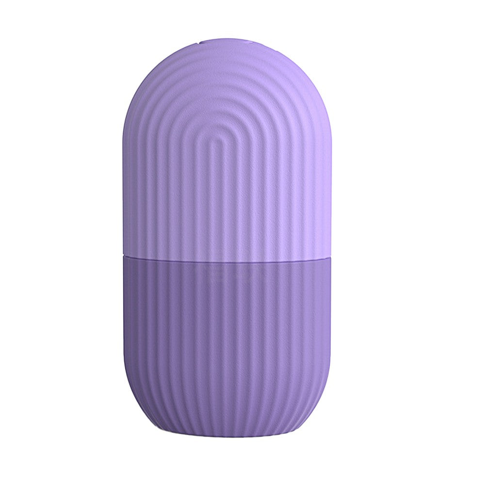1Pc Silicone Facial Ice Cube Massager Reusable Face Ice Roller Mold - Purple