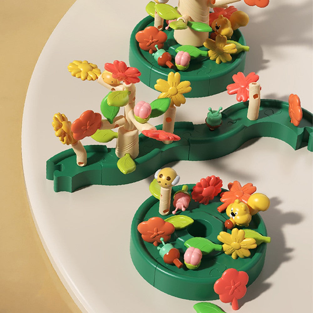 65-Piece Kids DIY Flower Garden Building Toy Set STEM Gardening Pretend Toy
