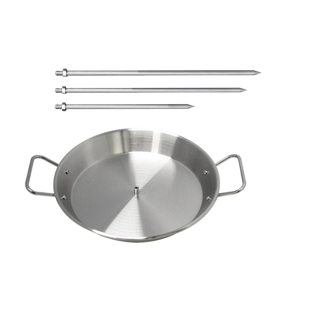 2Pcs Stainless Steel BBQ Vertical Skewer Al Pastor Skewer Stand with 6 Spikes