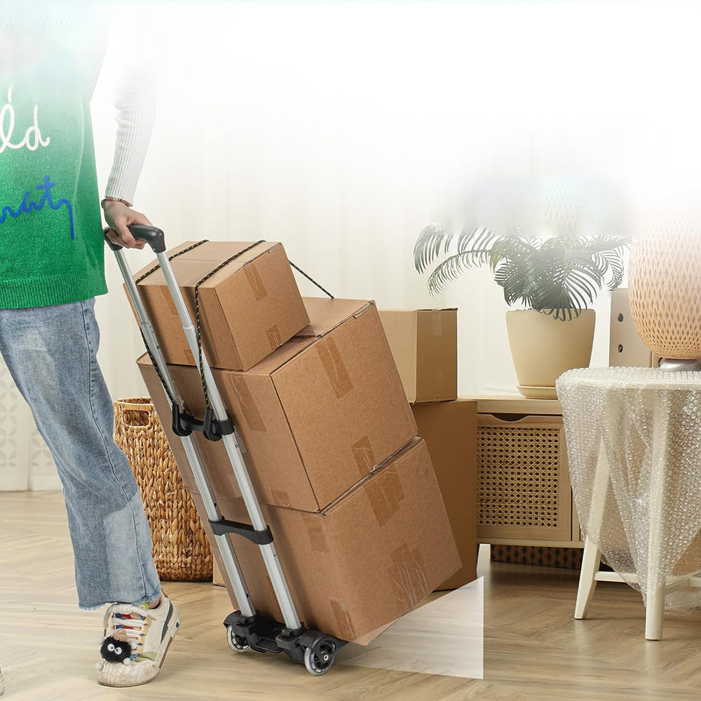 Small Foldable Hand Truck Portable Dolly with 2 Wheels