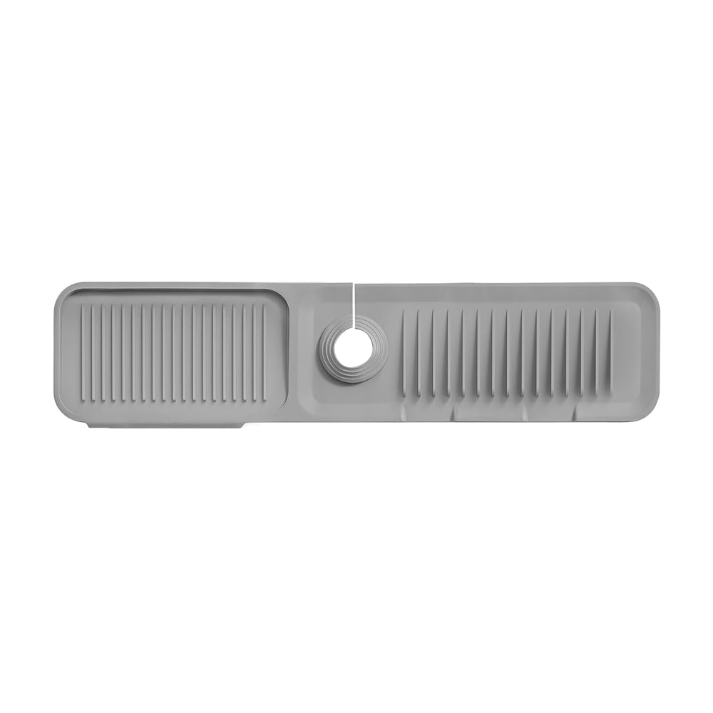 Silicone Sink Draining Mat For Kitchen Sink Splash Guard Bathroom Dark Grey