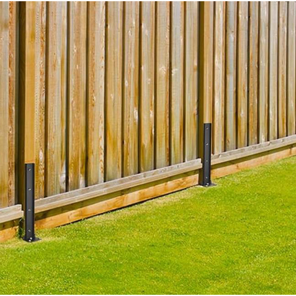 2Pcs Fence Post Anchor Kit Ground Spike Anchor Kit Fence Post Repair Stakes