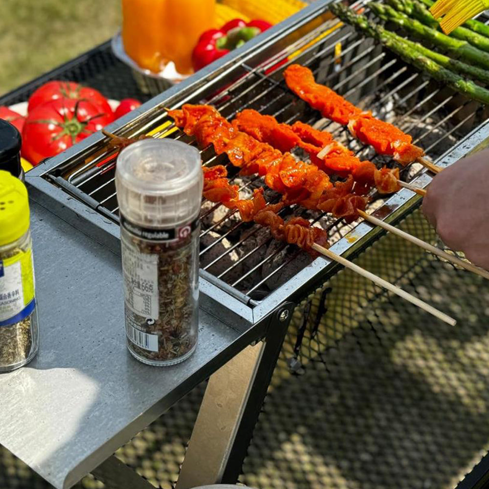 60cm Folding Camping Table Portable Adjustable Outdoor Garden Picnic BBQ Table