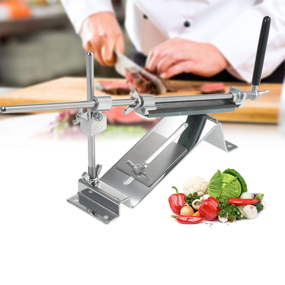 Fixed-angle Knife Sharpener Kit Kitchen Sharpening Tool with 4Pcs Grindstones