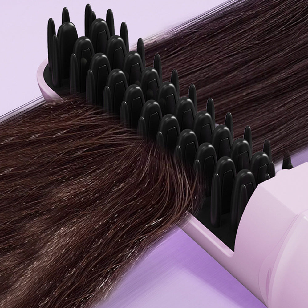 Cordless Hair Straightener Brush Rechargeable Fast Heating Comb for Travel Outdoors